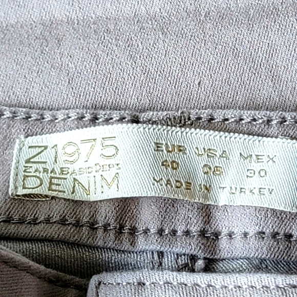 Zara Basic Dept Denim Z1975 Gray Skinny Jeans Size 8 - Picture 10 of 10